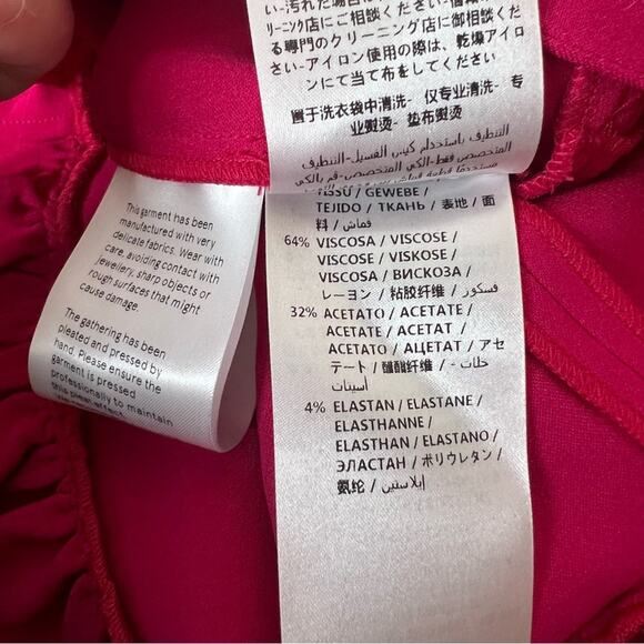 STELLA MCCARTNEY Miranda Dress in Bubble Gum sz 38 ruffle - Picture 9 of 12